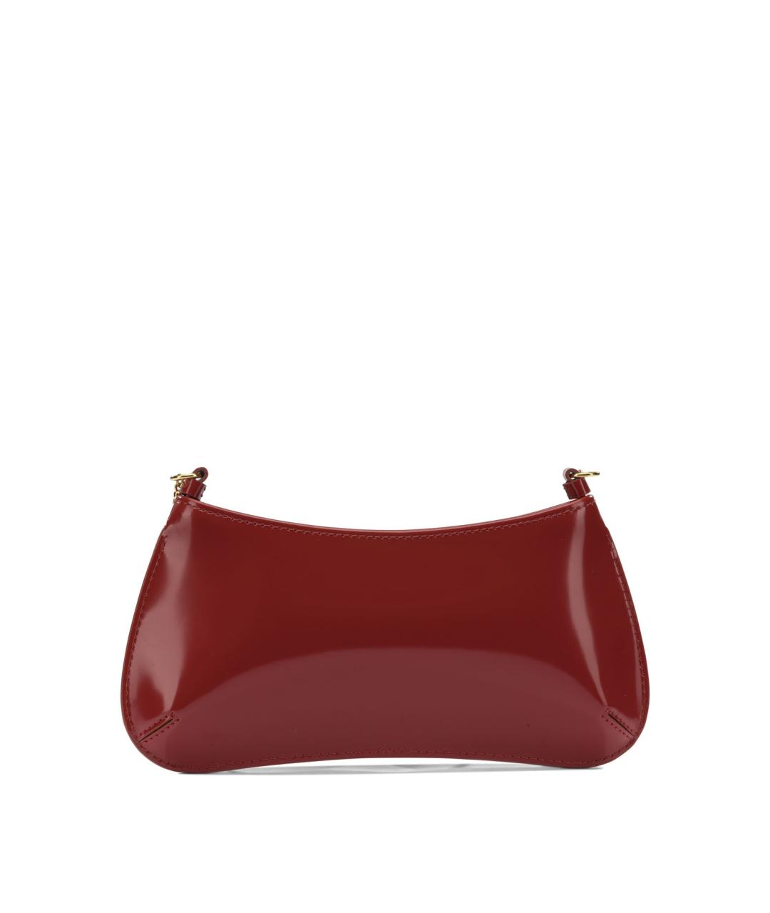 JACQUEMUS Красная кожаная сумка через плечо, фото 3