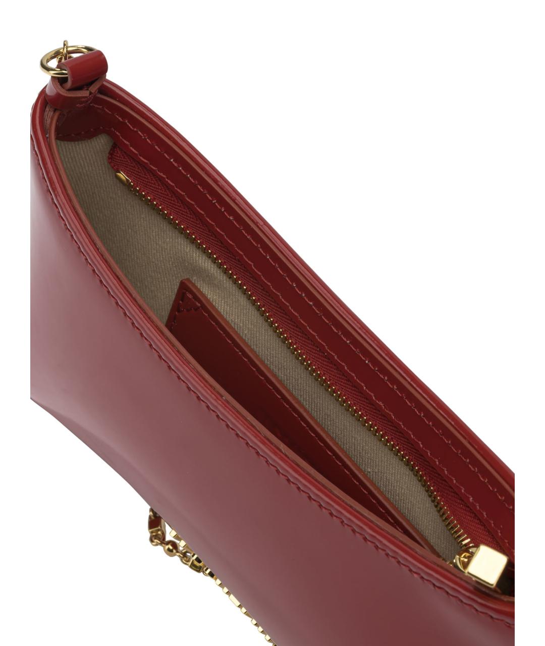 JACQUEMUS Красная кожаная сумка через плечо, фото 5