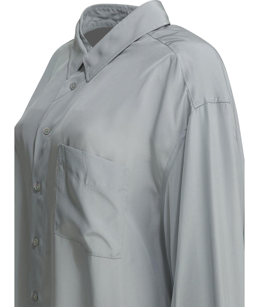 MAISON MARGIELA Серая вискозная рубашка, фото 4