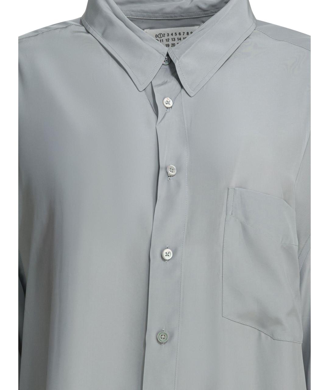 MAISON MARGIELA Серая вискозная рубашка, фото 3