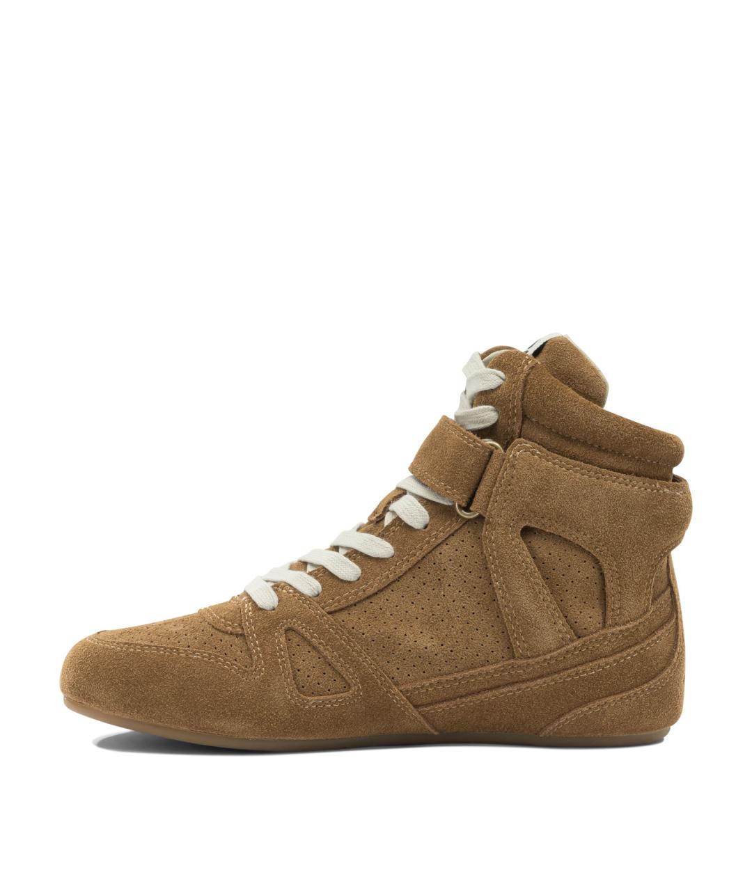 ISABEL MARANT Коричневые кожаные кроссовки, фото 3