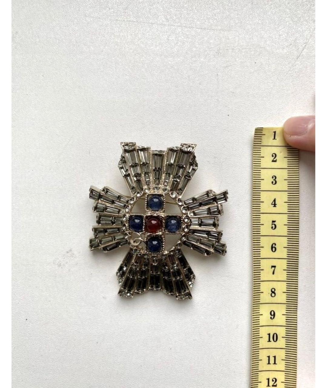 CHANEL Золотая металлическая булавка / брошь, фото 8