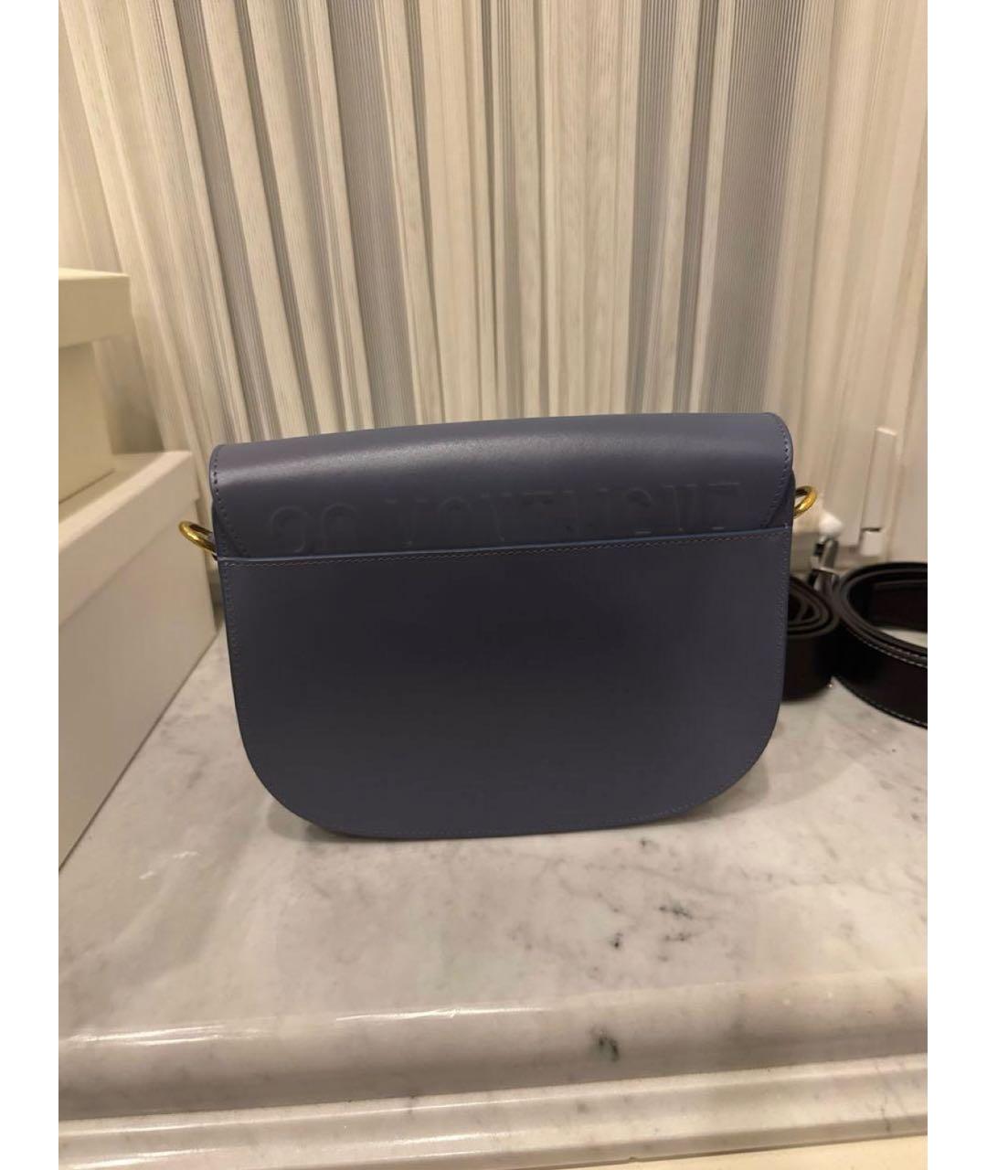 CHRISTIAN DIOR Синяя кожаная сумка через плечо, фото 3