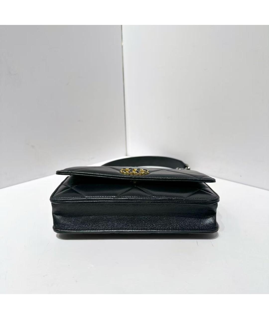 CHANEL Черная кожаная сумка через плечо, фото 7