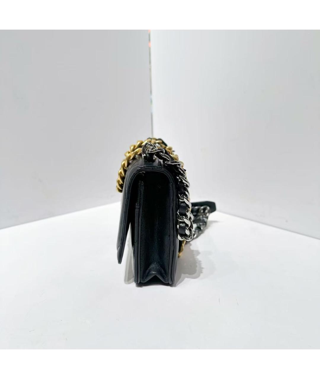 CHANEL Черная кожаная сумка через плечо, фото 6