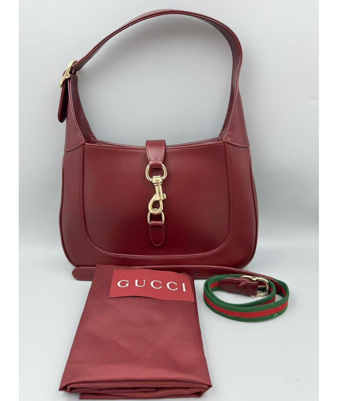 GUCCI Бордовая сумка с короткими ручками, фото 2