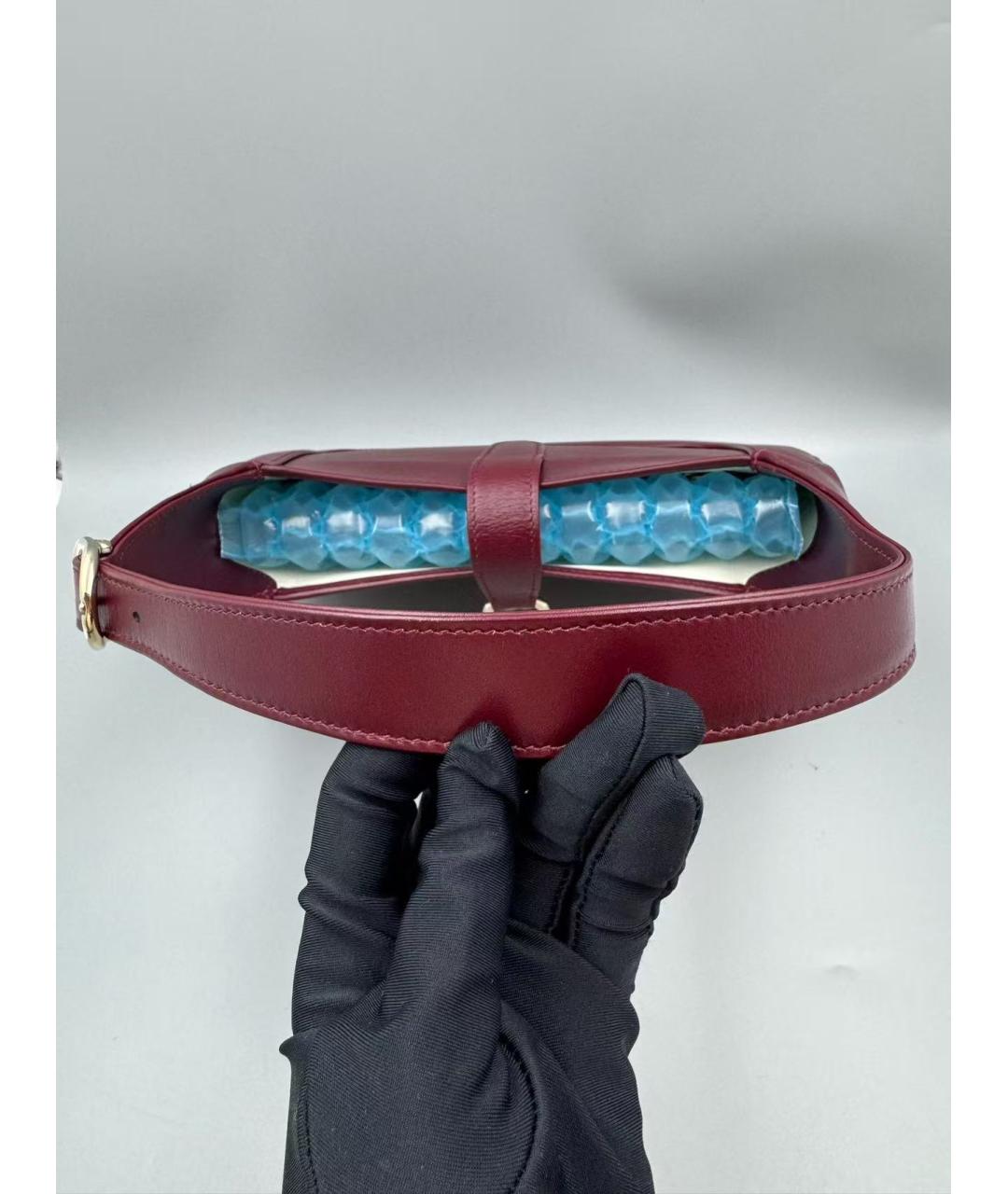 GUCCI Бордовая сумка с короткими ручками, фото 7