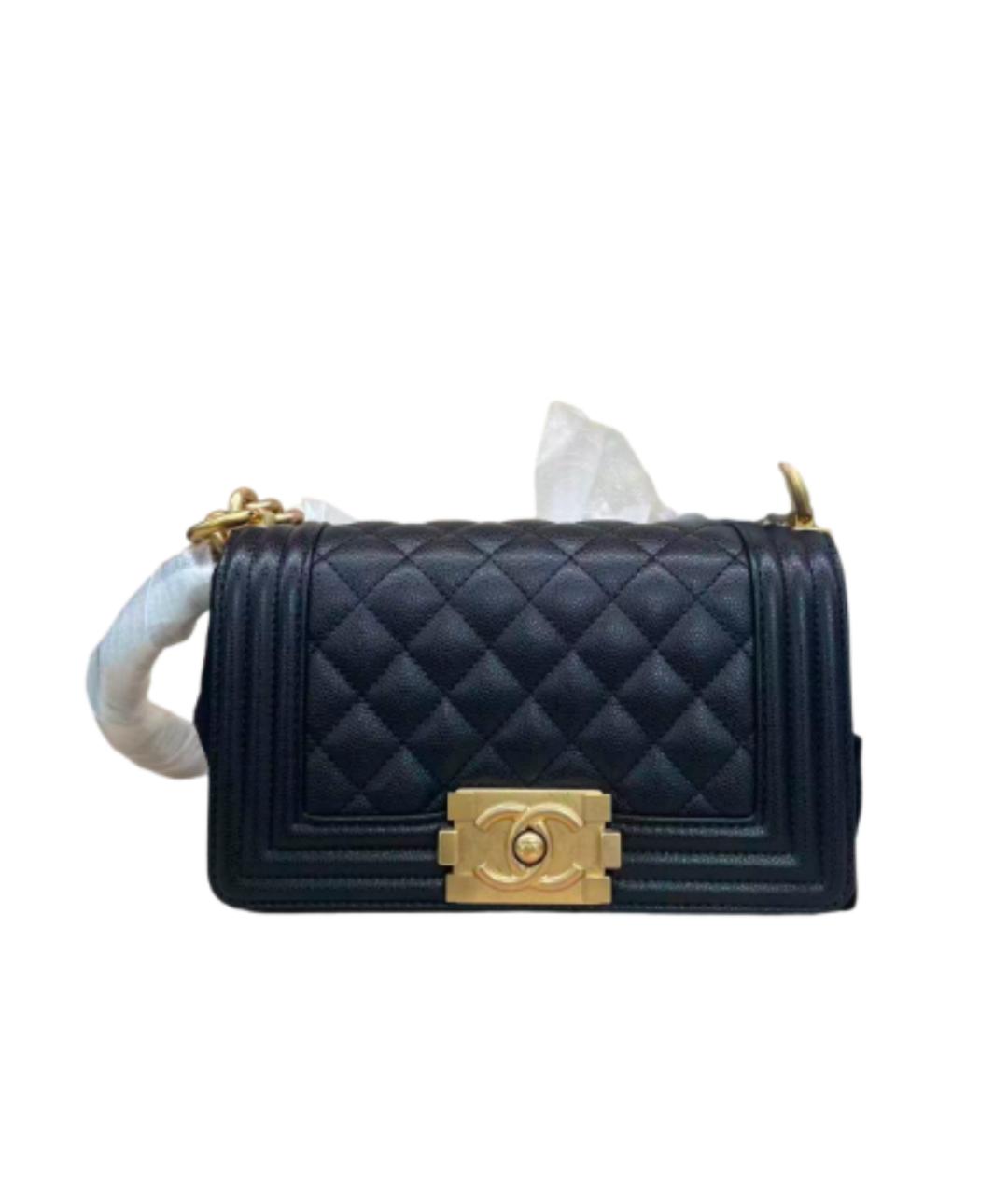 CHANEL Черная кожаная сумка через плечо, фото 8