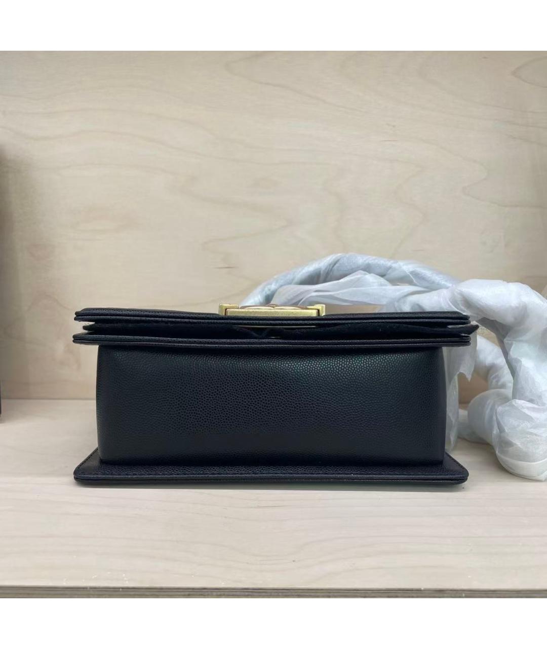 CHANEL Черная кожаная сумка через плечо, фото 5