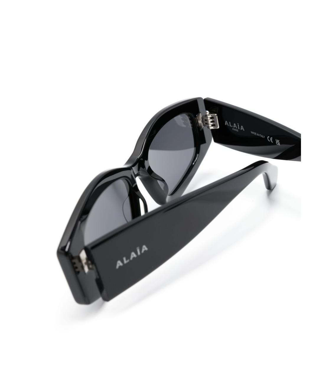 ALAIA Черные пластиковые солнцезащитные очки, фото 3