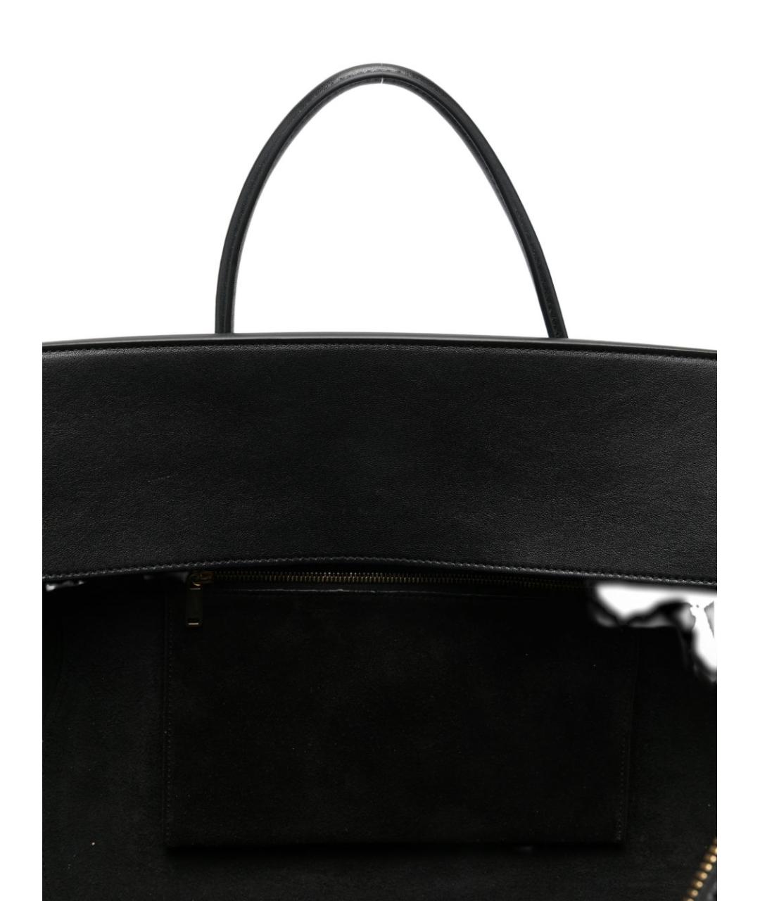CELINE Черная кожаная сумка тоут, фото 6