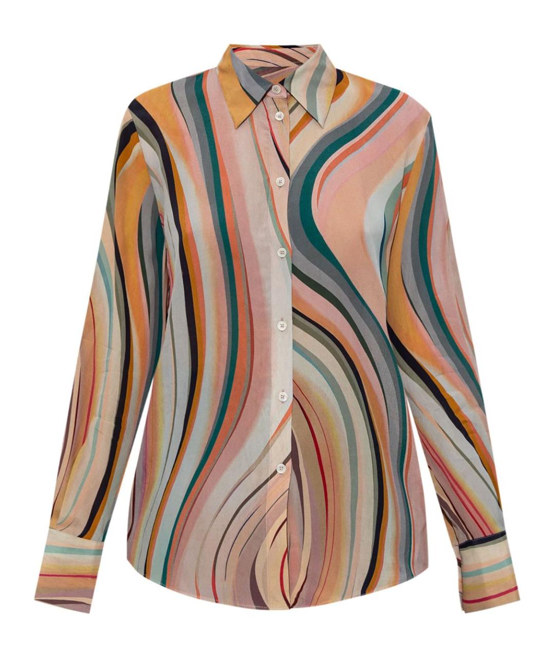PS BY PAUL SMITH Мульти шелковая рубашка, фото 1