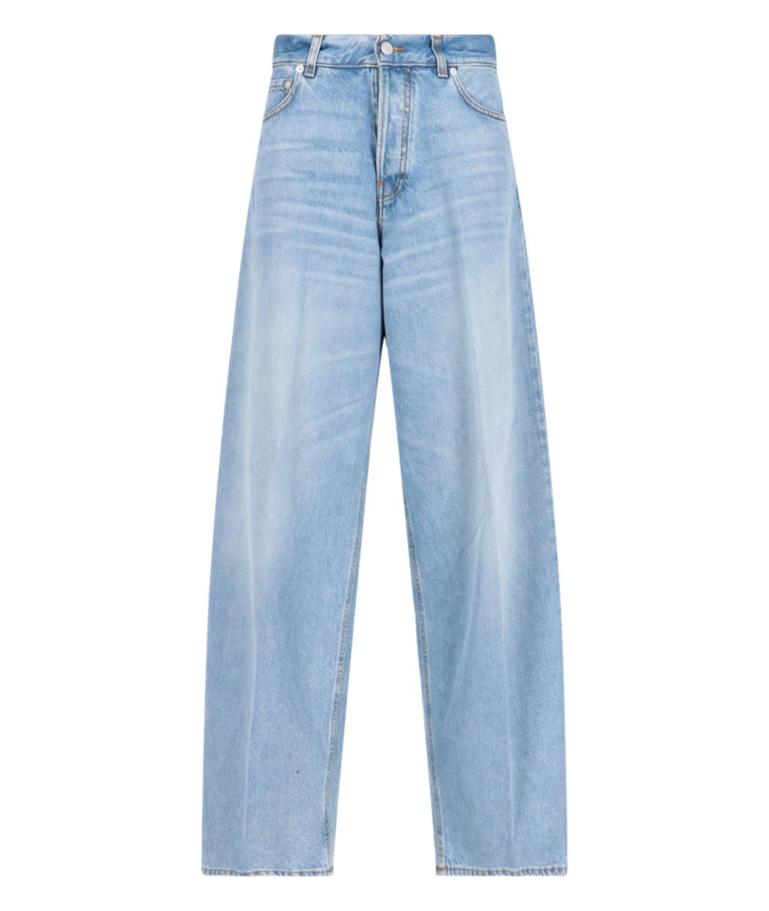 HAIKURE Голубые хлопковые прямые джинсы, фото 1