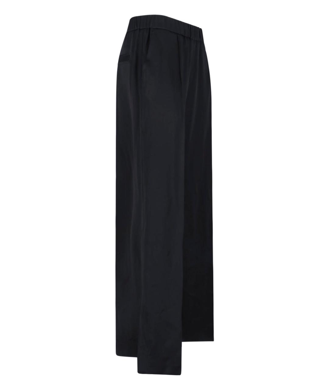 JIL SANDER Черные ацетатные прямые брюки, фото 3