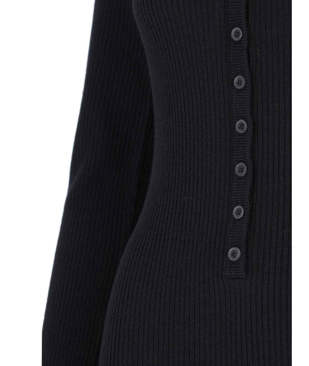 NILI LOTAN Черное шерстяное платье, фото 3