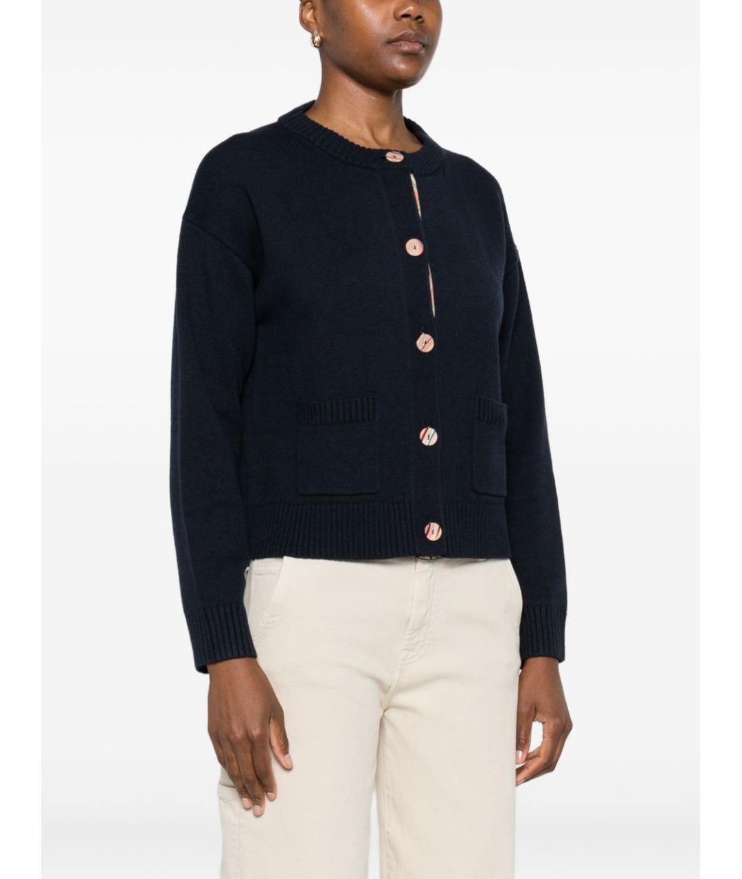 PS BY PAUL SMITH Темно-синий шерстяной кардиган, фото 2