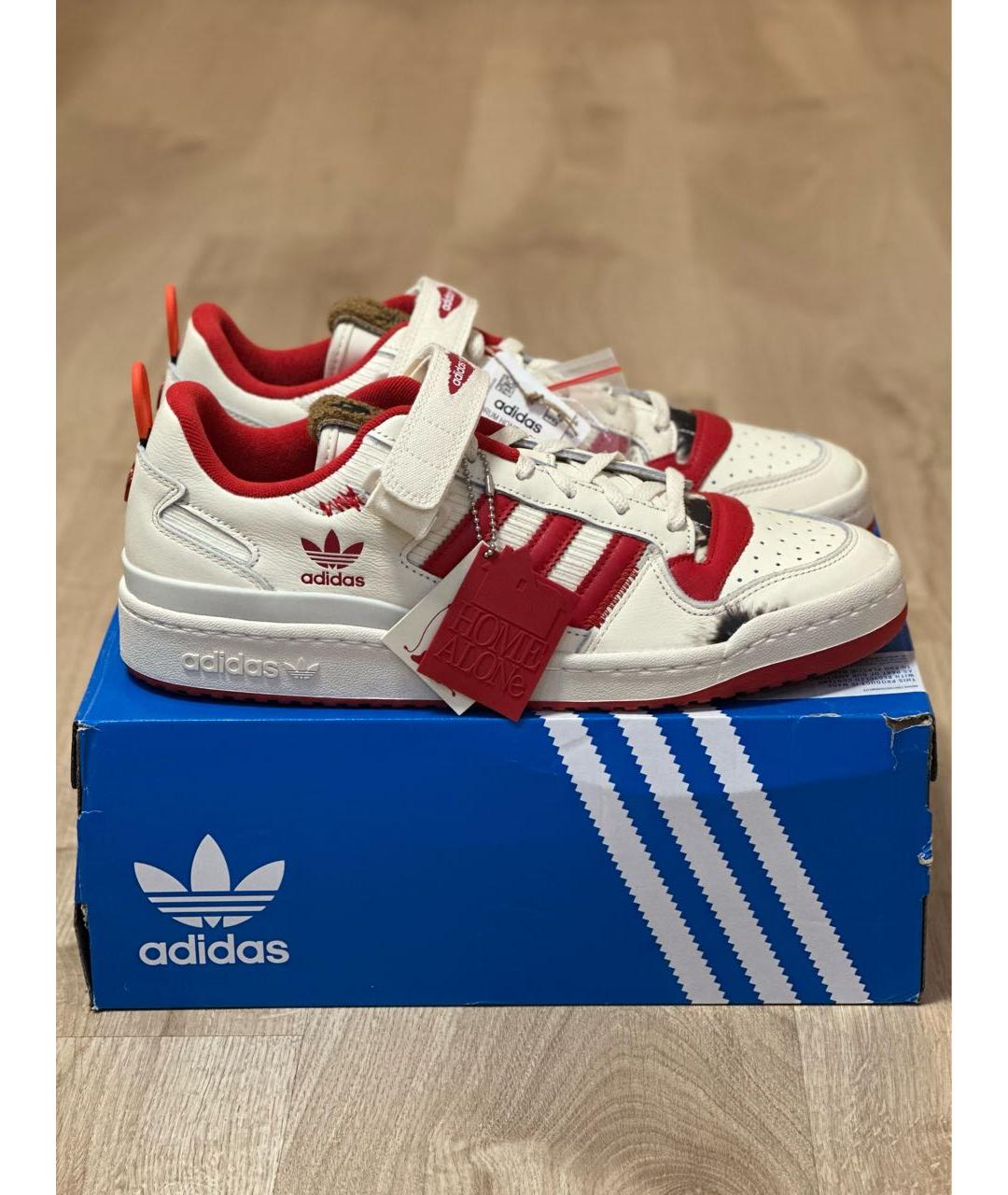 ADIDAS Бежевые кожаные низкие кроссовки / кеды, фото 7