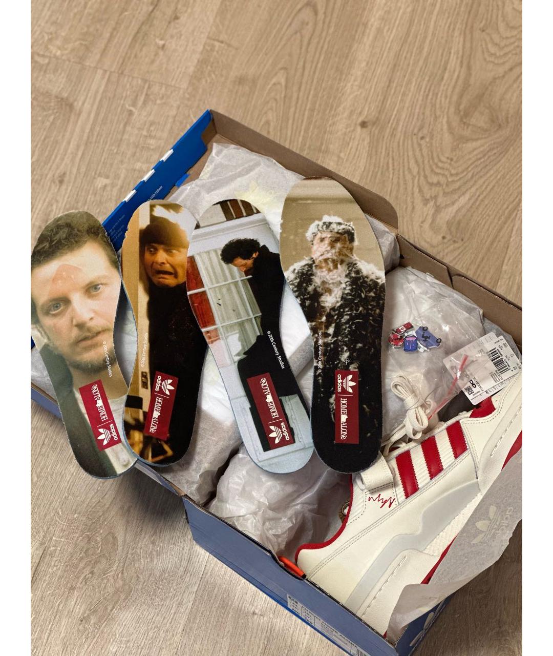 ADIDAS Бежевые кожаные низкие кроссовки / кеды, фото 5