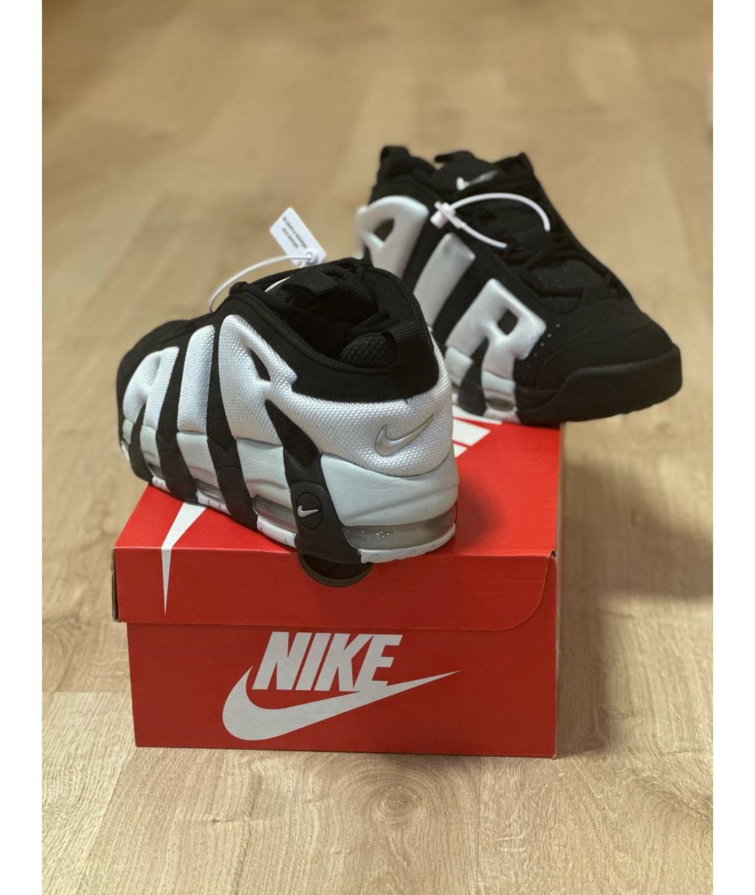 NIKE Черные нубуковые низкие кроссовки / кеды, фото 4