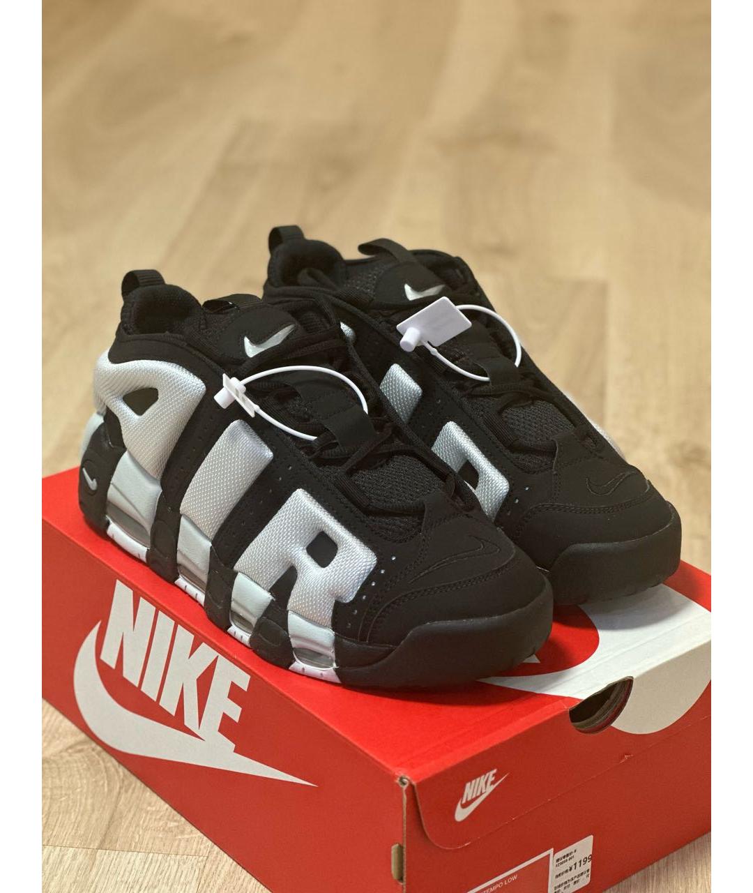 NIKE Черные нубуковые низкие кроссовки / кеды, фото 3