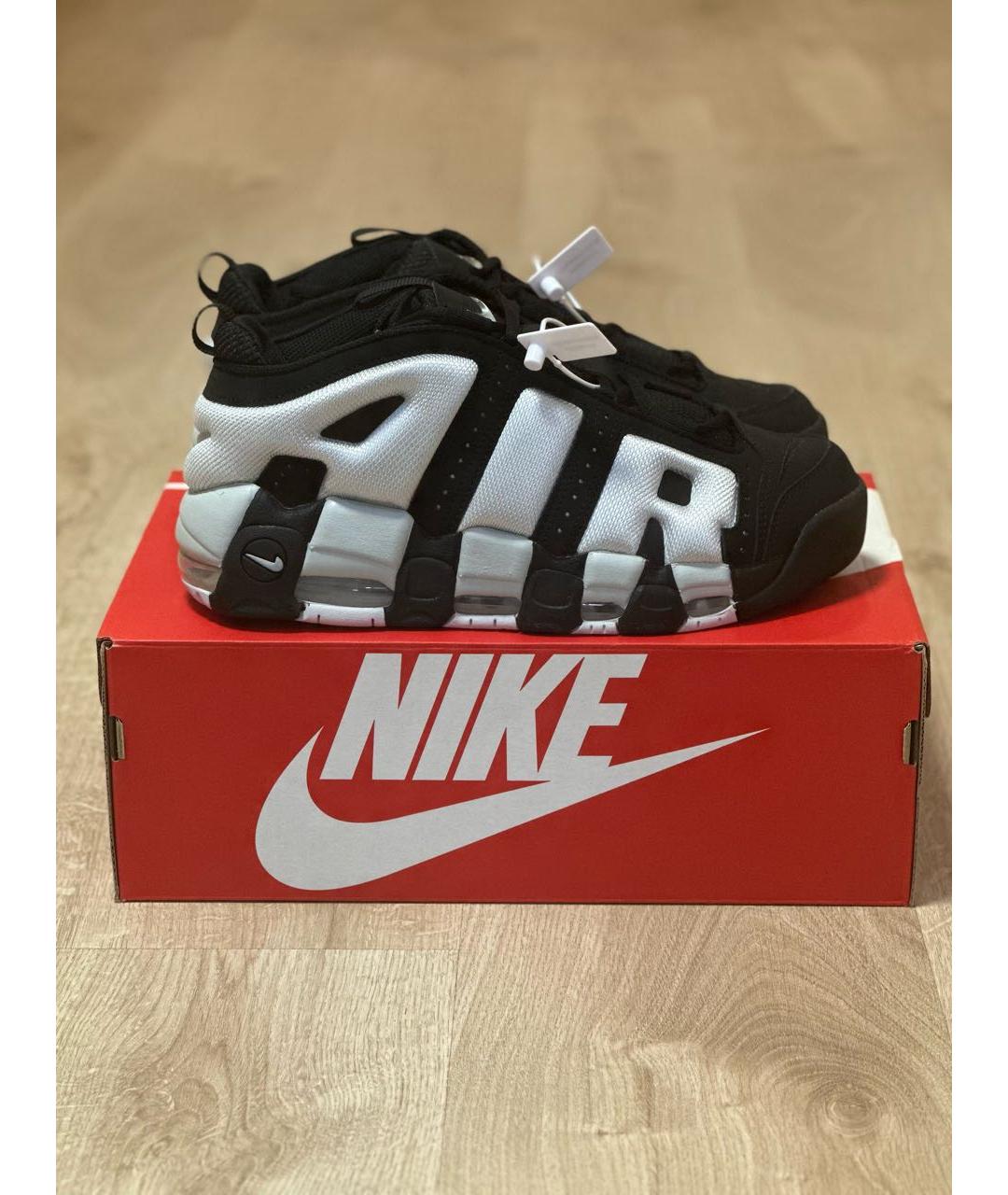 NIKE Черные нубуковые низкие кроссовки / кеды, фото 7