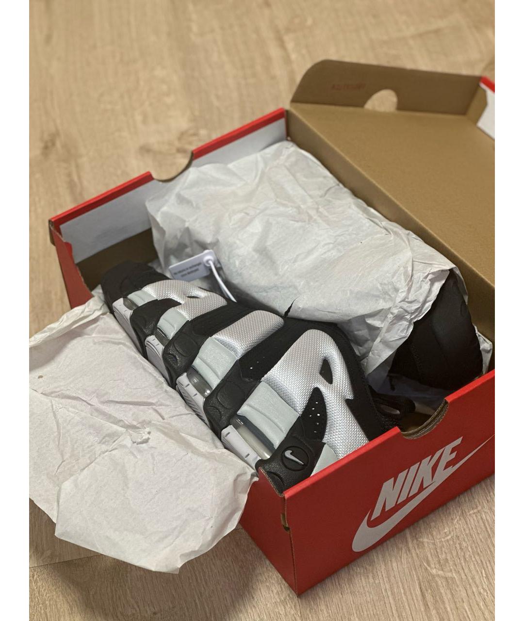 NIKE Черные нубуковые низкие кроссовки / кеды, фото 5