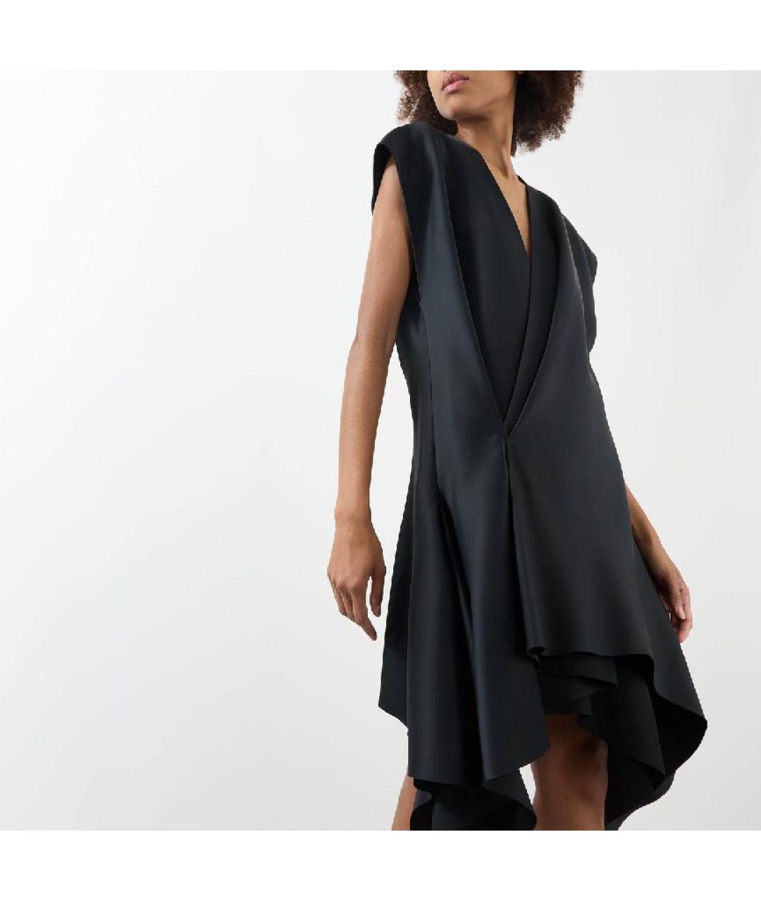 KHAITE Черное шелковое коктейльное платье, фото 6