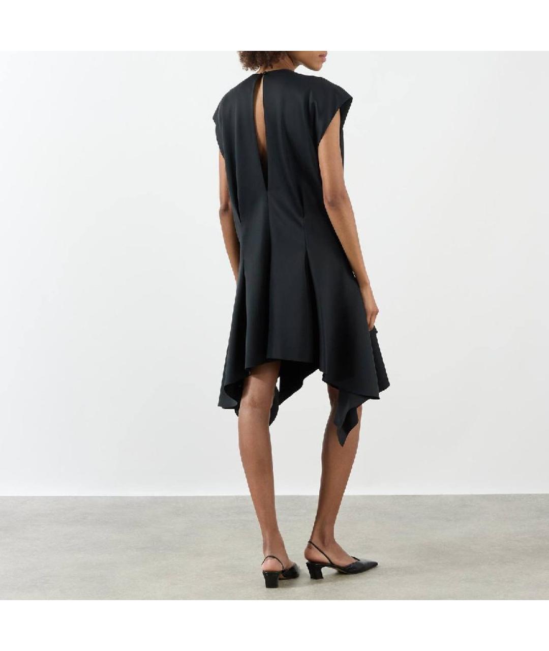 KHAITE Черное шелковое коктейльное платье, фото 5