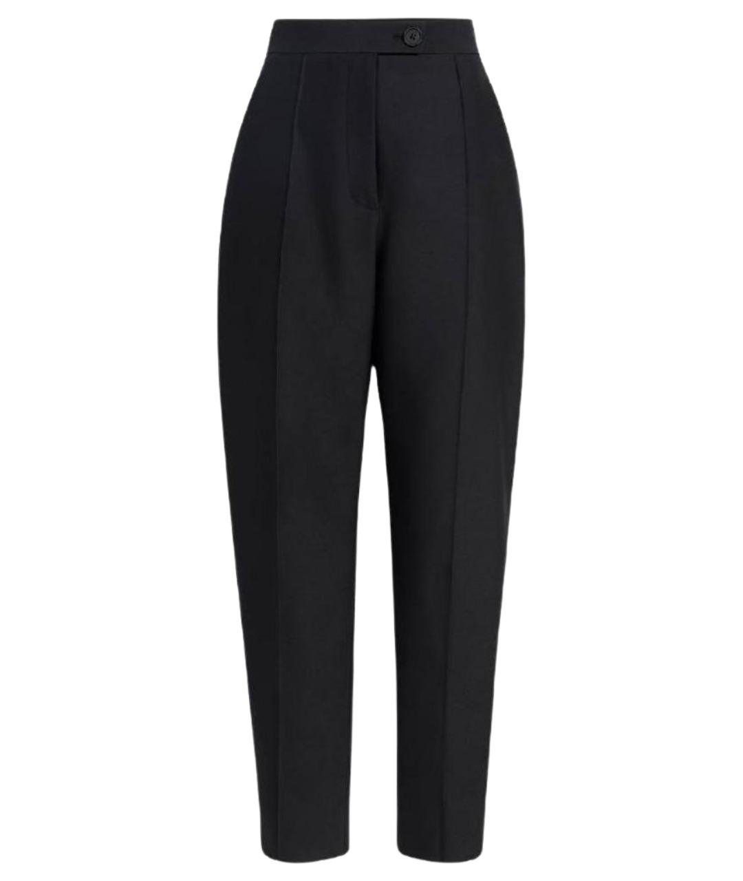 KHAITE Черные шерстяные брюки узкие, фото 1
