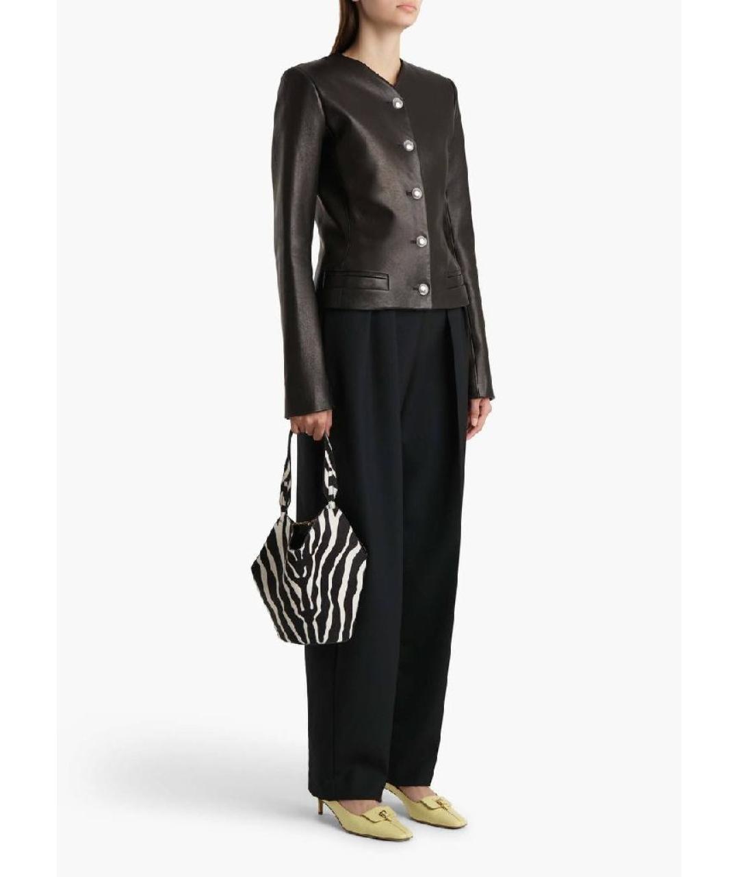 KHAITE Черные шерстяные брюки узкие, фото 2