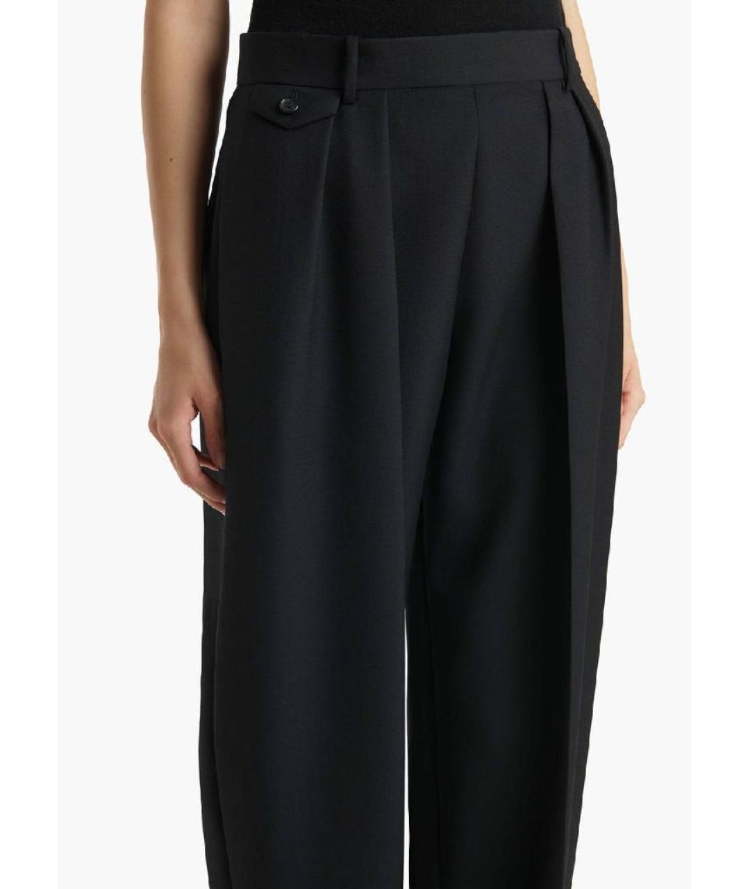 KHAITE Черные шерстяные брюки узкие, фото 6