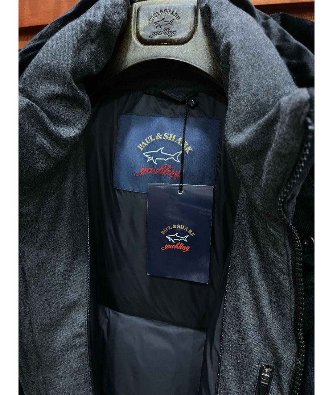 PAUL & SHARK Черный полиэстеровый пуховик, фото 3