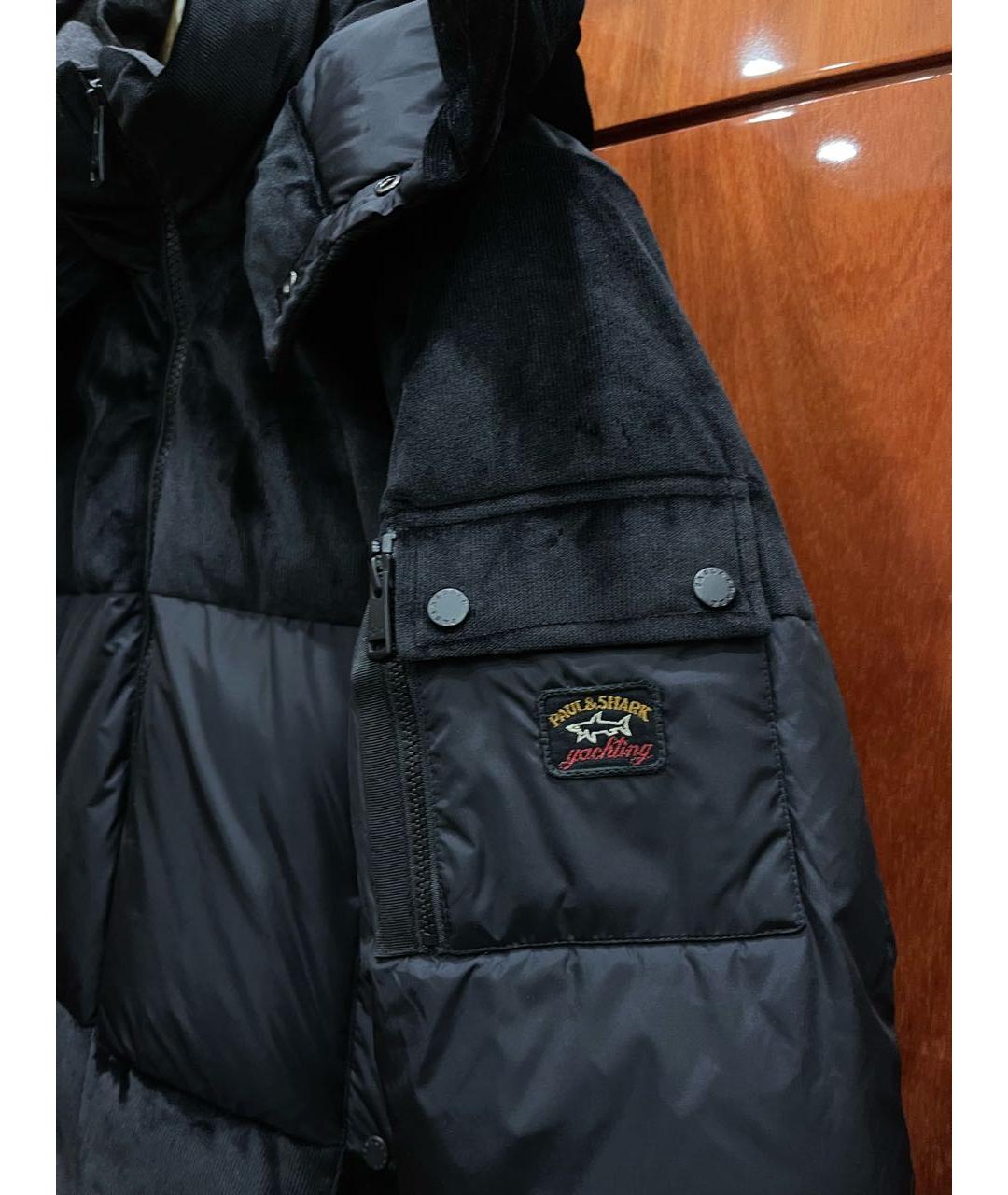 PAUL & SHARK Черный полиэстеровый пуховик, фото 6