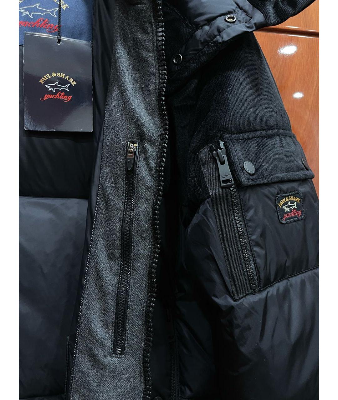 PAUL & SHARK Черный полиэстеровый пуховик, фото 7