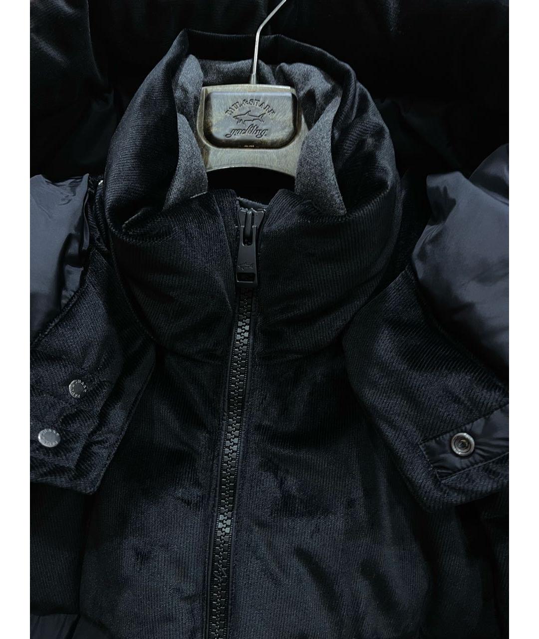 PAUL & SHARK Черный полиэстеровый пуховик, фото 4