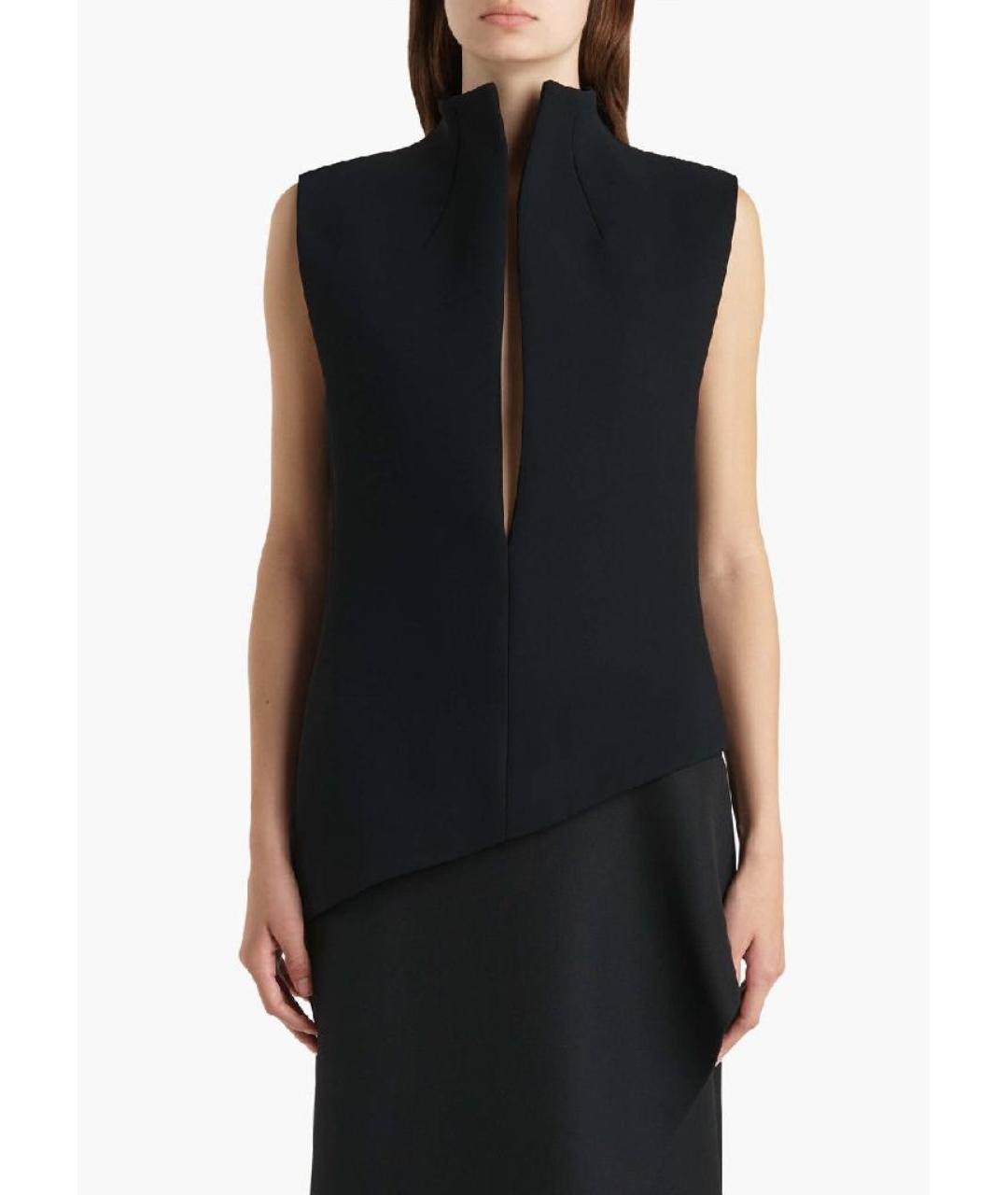 KHAITE Черный шерстяной жилет, фото 7