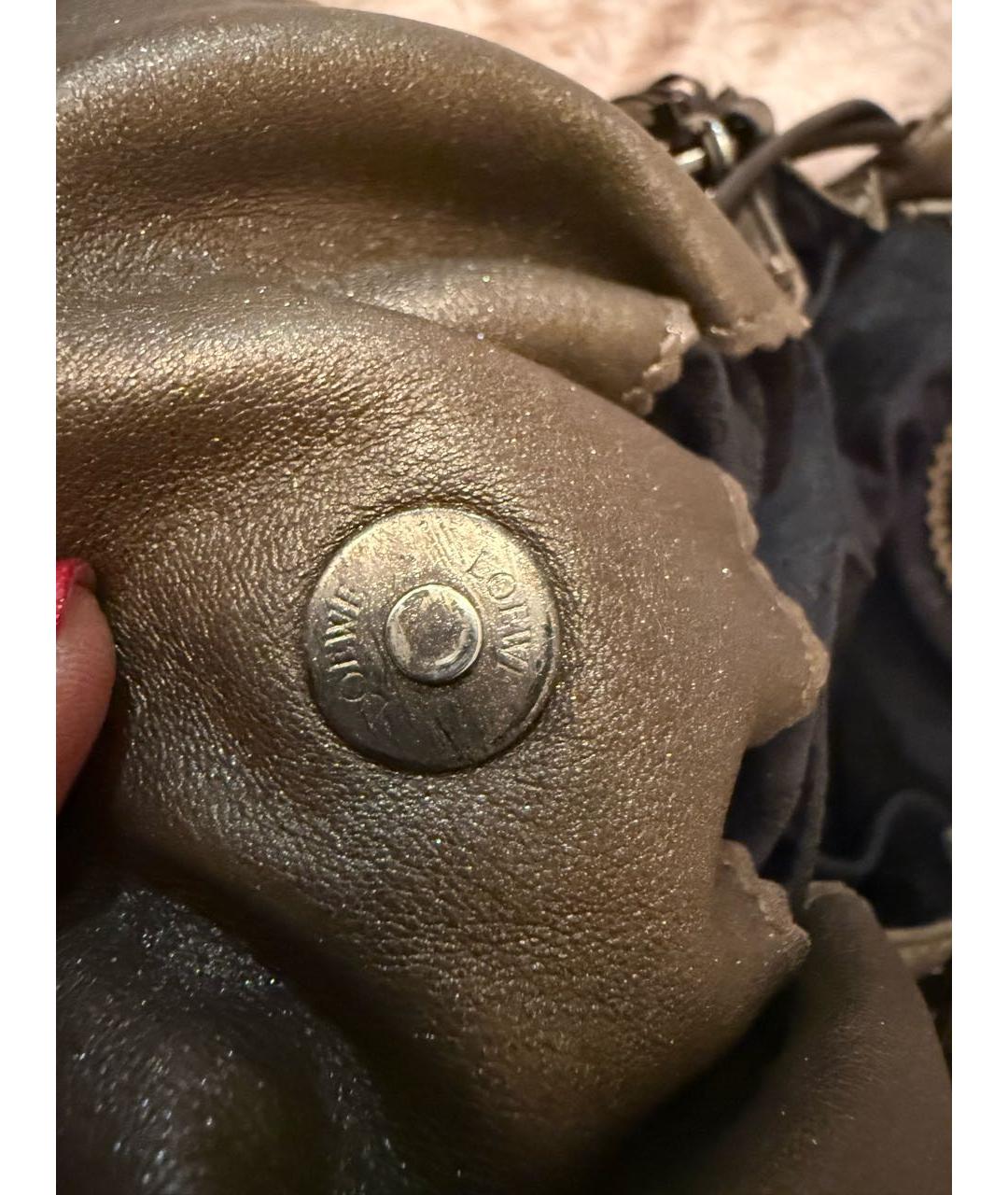 LOEWE Коричневая кожаная сумка тоут, фото 7