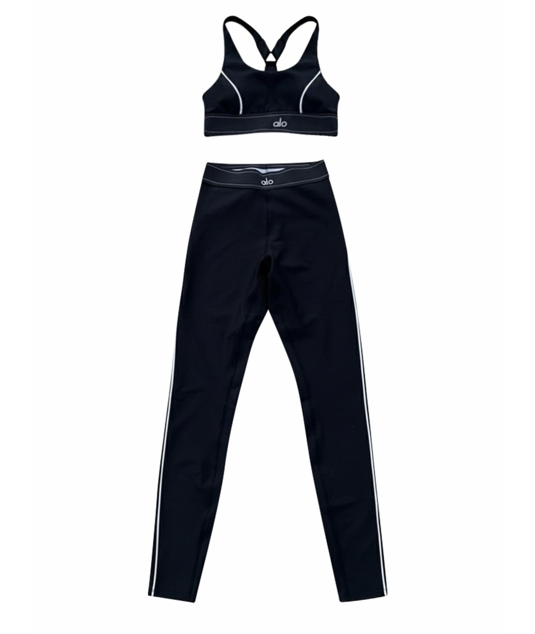 ALO YOGA Черный полиэстеровый спортивные костюмы, фото 1