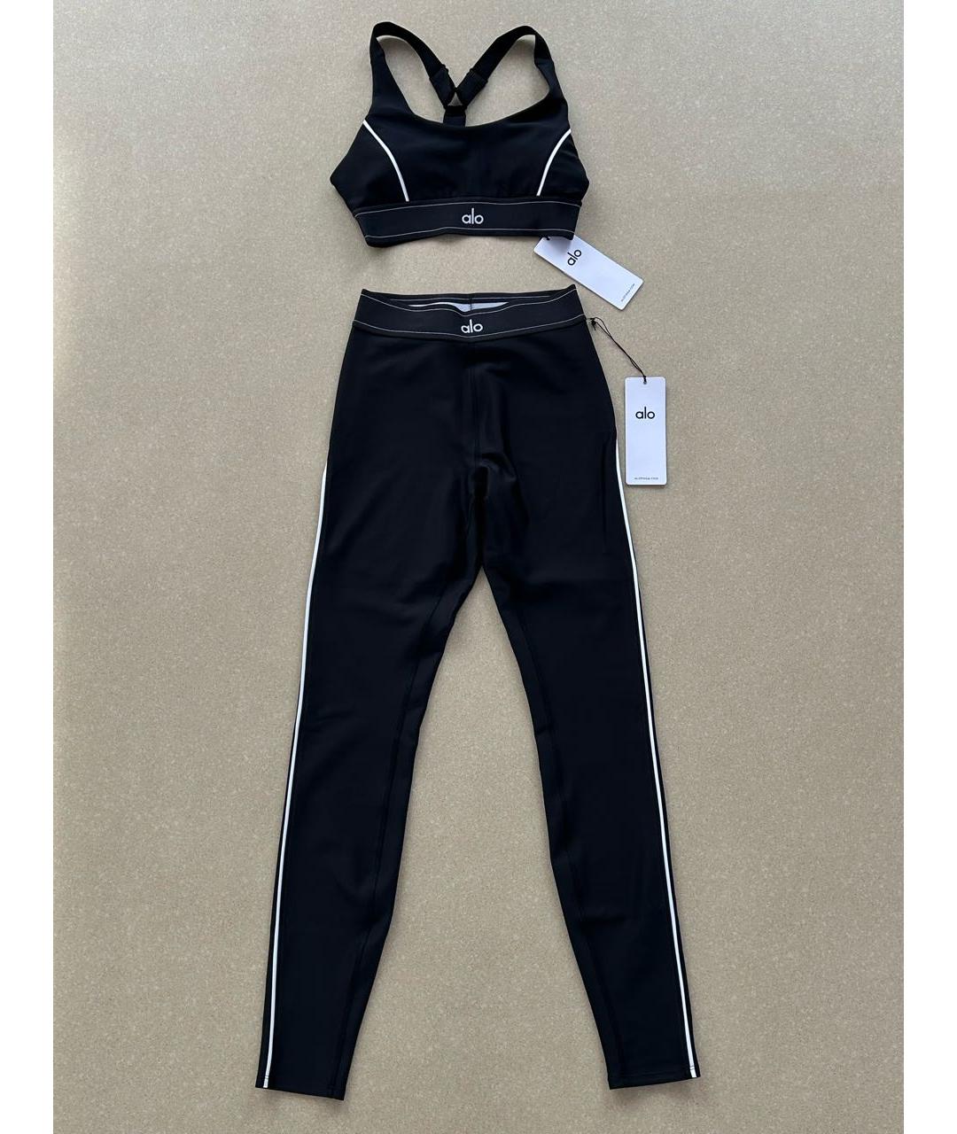 ALO YOGA Черный полиэстеровый спортивные костюмы, фото 5