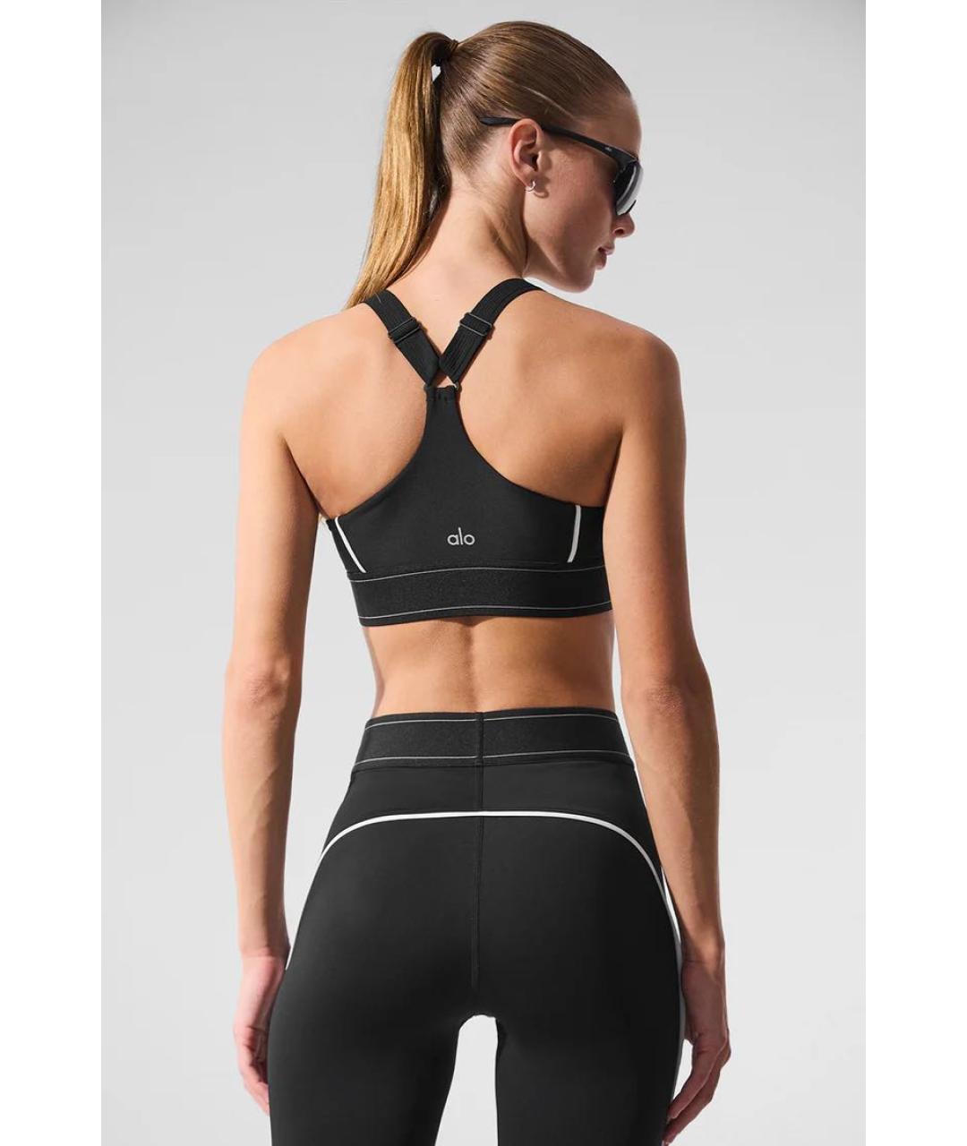 ALO YOGA Черный полиэстеровый спортивные костюмы, фото 3