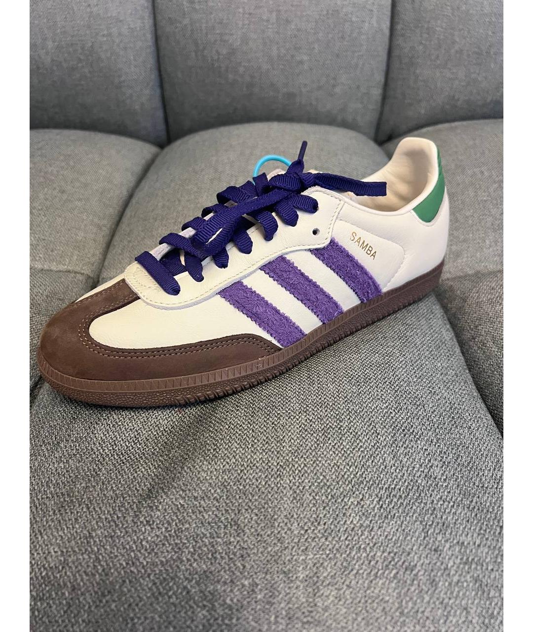 ADIDAS Белые кожаные низкие кроссовки / кеды, фото 7