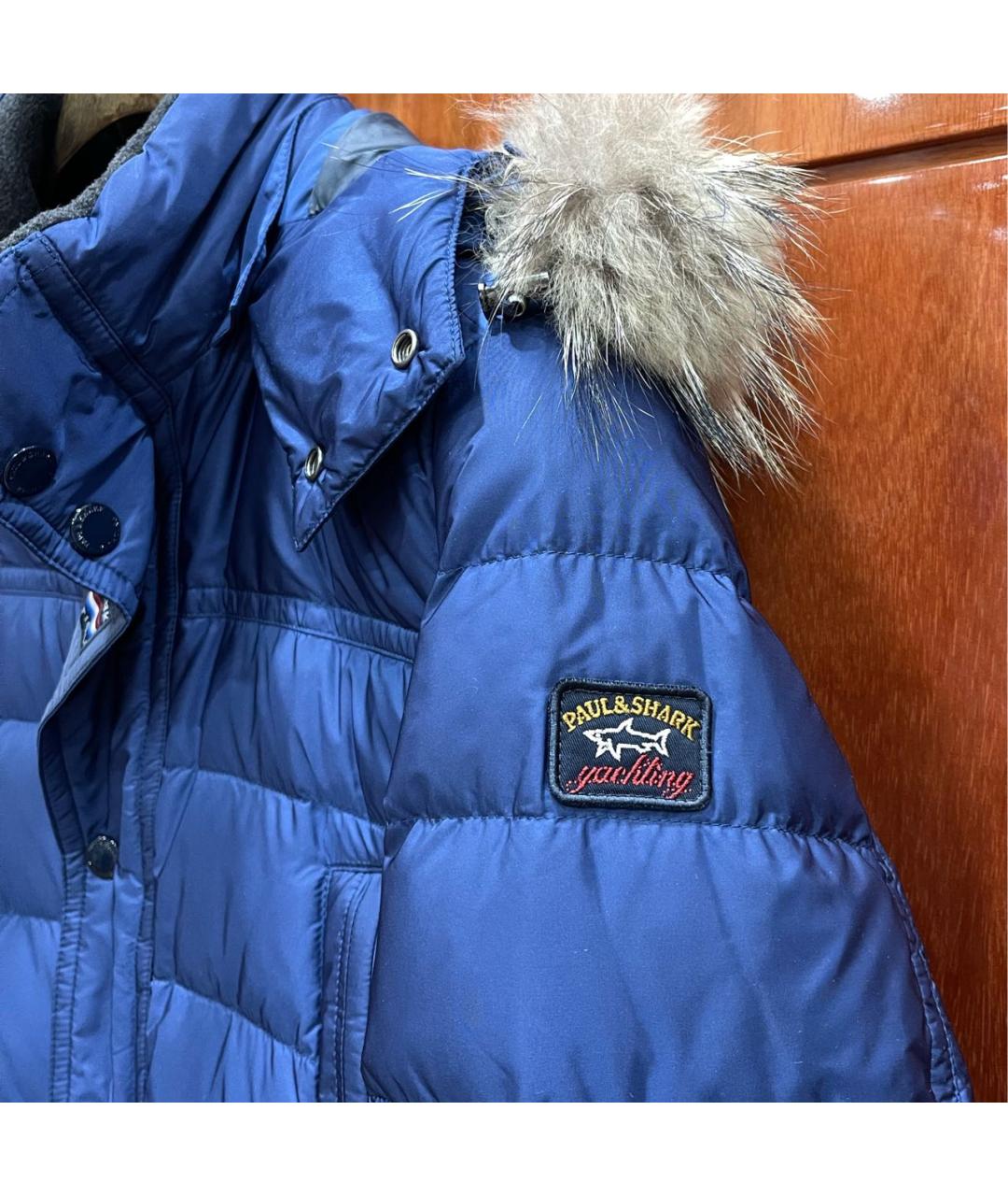 PAUL & SHARK Синий полиамидовый пуховик, фото 4