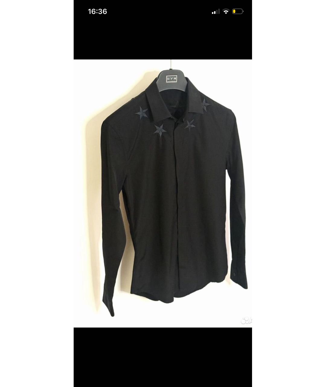 GIVENCHY Черная хлопковая кэжуал рубашка, фото 4