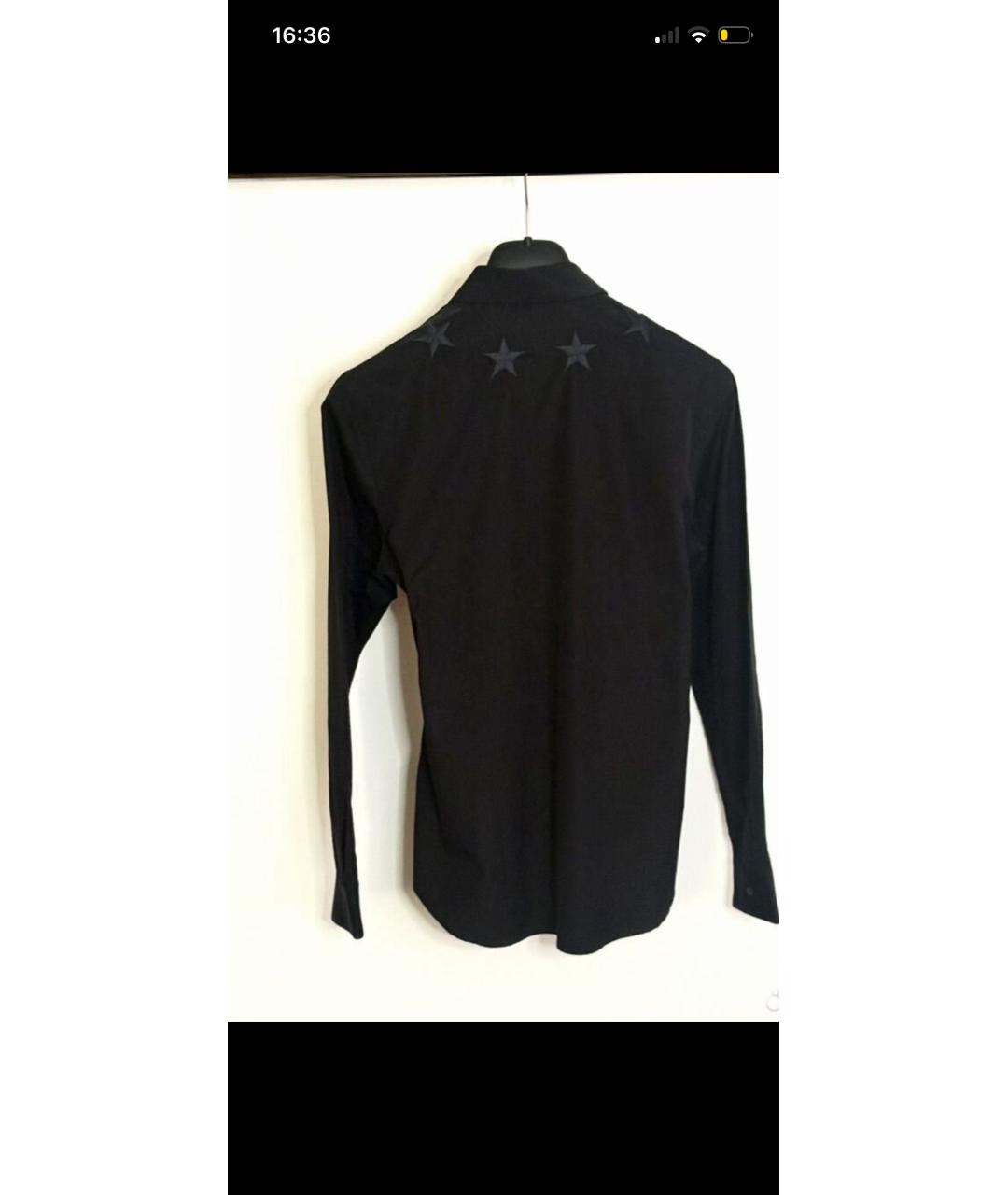 GIVENCHY Черная хлопковая кэжуал рубашка, фото 2