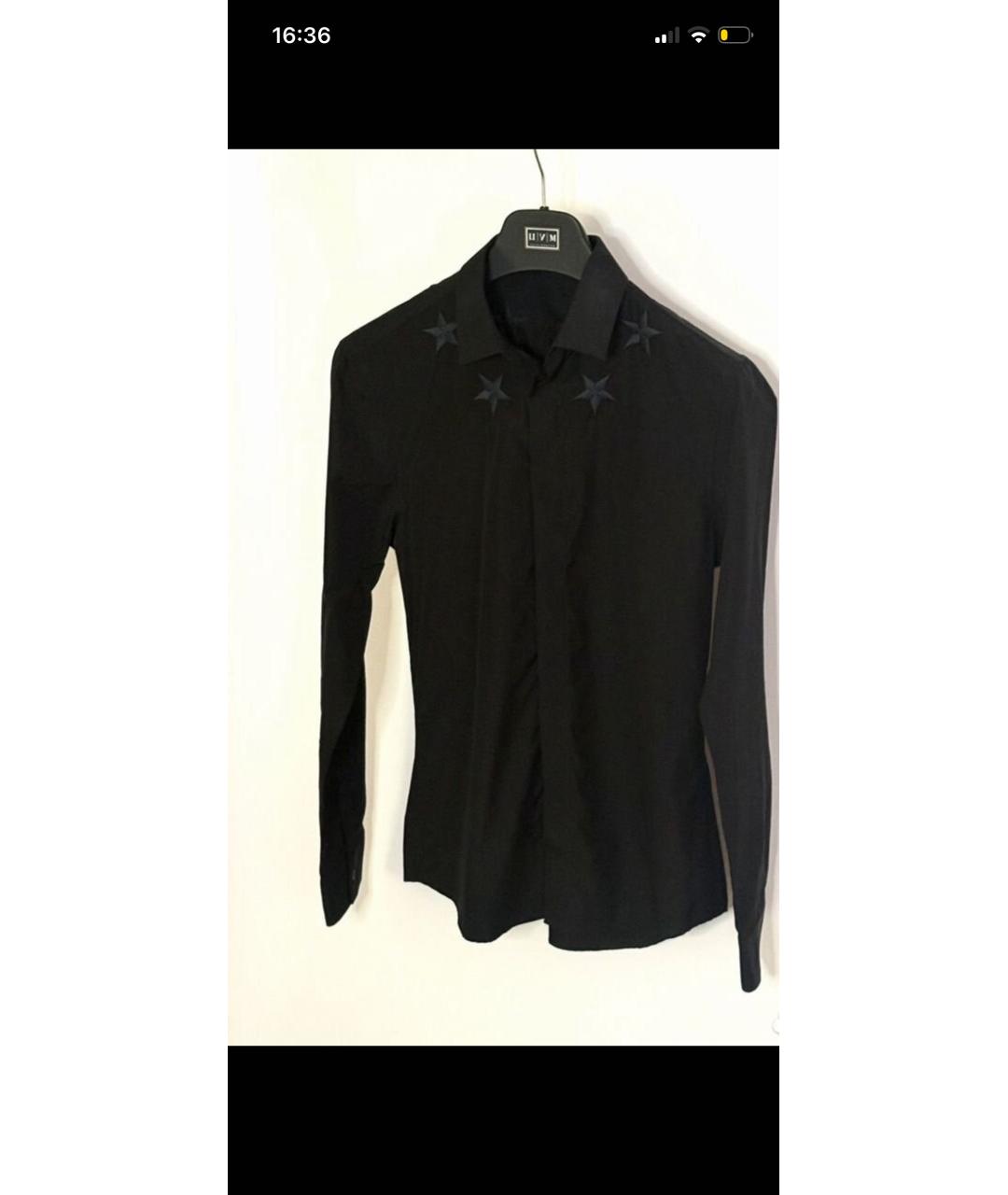 GIVENCHY Черная хлопковая кэжуал рубашка, фото 3