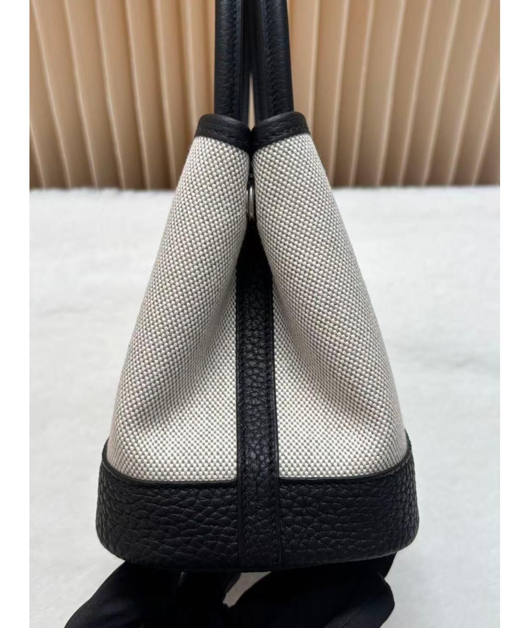 HERMES Черная кожаная сумка с короткими ручками, фото 6