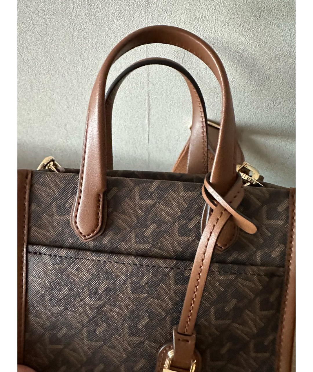 MICHAEL KORS Коричневая сумка тоут из искусственной кожи, фото 6