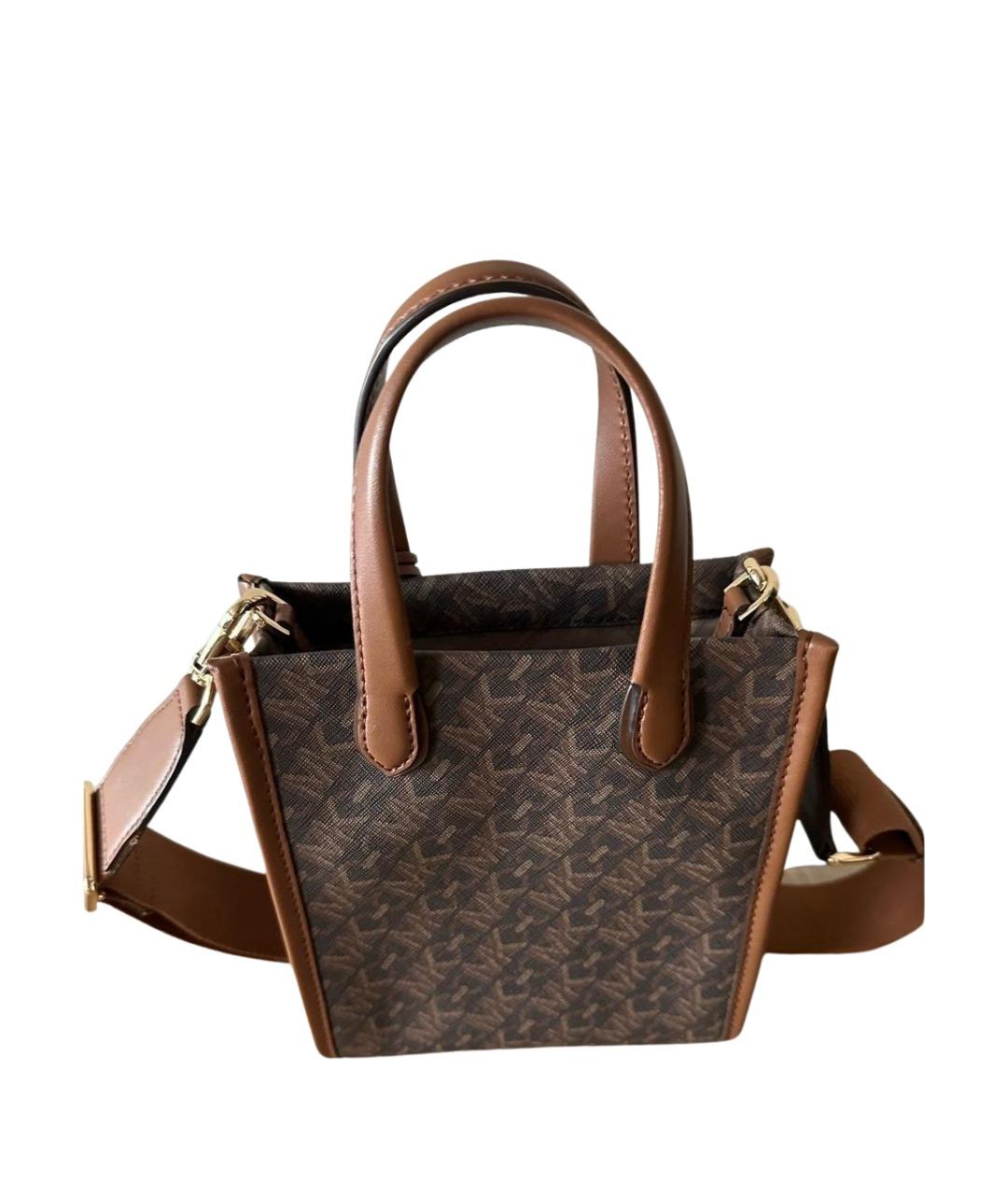 MICHAEL KORS Коричневая сумка тоут из искусственной кожи, фото 1