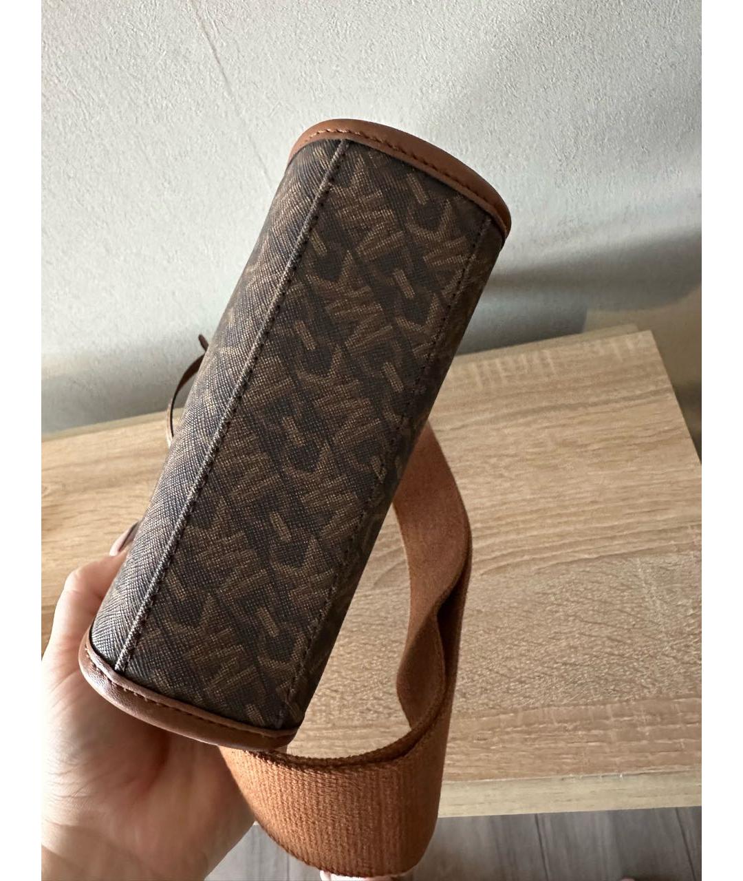 MICHAEL KORS Коричневая сумка тоут из искусственной кожи, фото 5