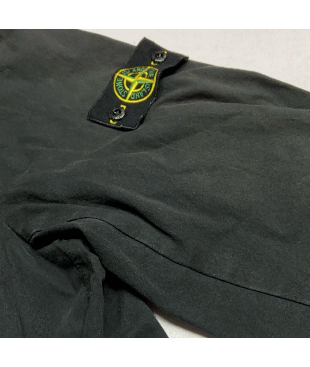 STONE ISLAND Черная хлопковая куртка, фото 3